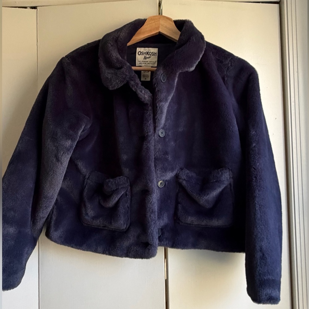 OshKosh B'gosh Kids Plush Navy Coat
